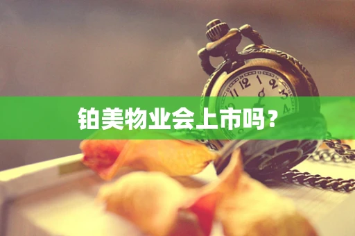 铂美物业会上市吗？