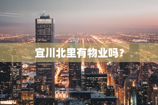 宜川北里有物业吗？