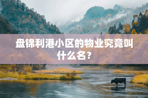 盘锦利港小区的物业究竟叫什么名？