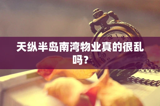 天纵半岛南湾物业真的很乱吗？
