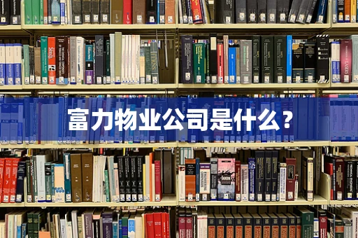 富力物业公司是什么？