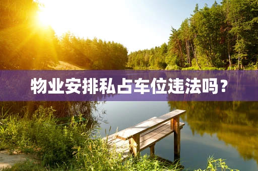 物业安排私占车位违法吗？