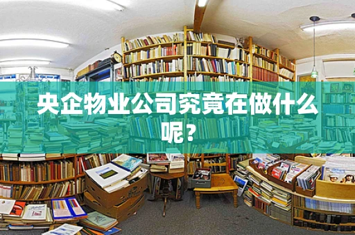 央企物业公司究竟在做什么呢？