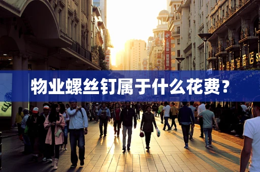 物业螺丝钉属于什么花费？