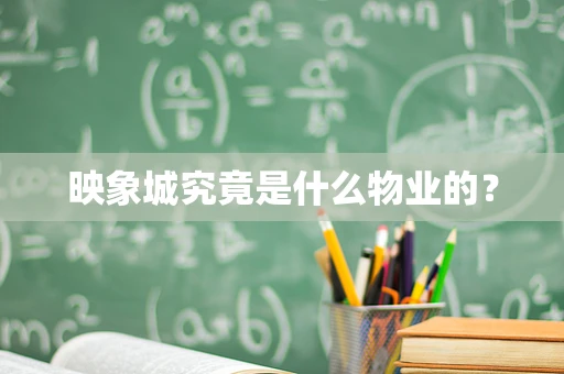 映象城究竟是什么物业的？