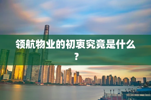 领航物业的初衷究竟是什么？