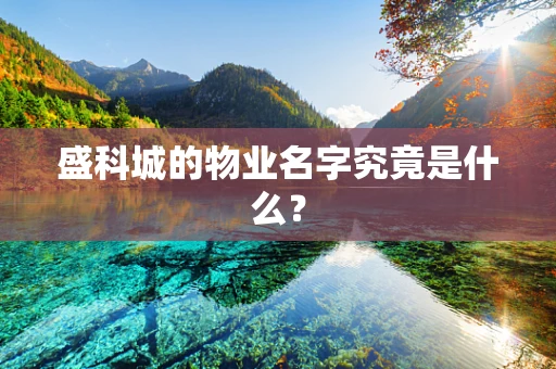 盛科城的物业名字究竟是什么？