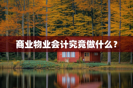 商业物业会计究竟做什么？