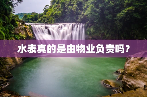 水表真的是由物业负责吗？