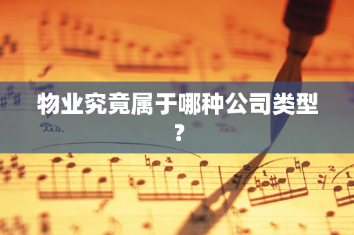 物业究竟属于哪种公司类型？