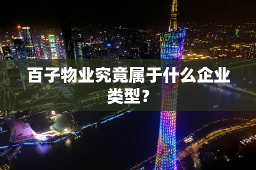百子物业究竟属于什么企业类型？