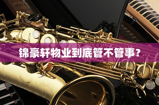 锦豪轩物业到底管不管事？