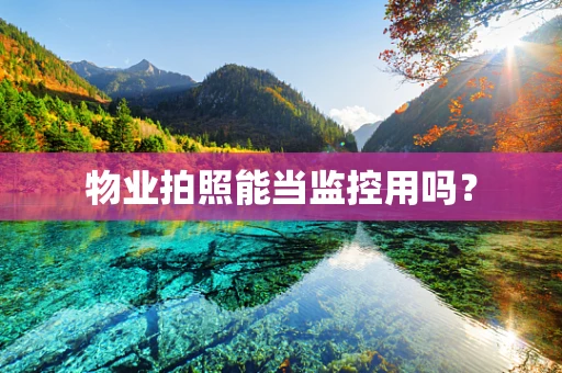 物业拍照能当监控用吗？