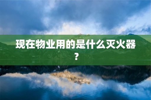 现在物业用的是什么灭火器？