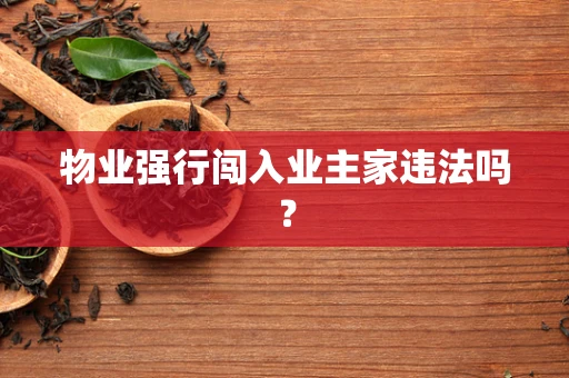 物业强行闯入业主家违法吗？