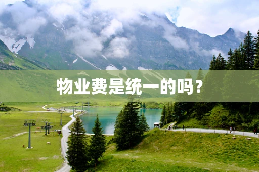 物业费是统一的吗？