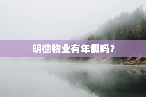 明德物业有年假吗？