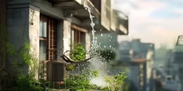 楼上浇花滴水物业该管吗？